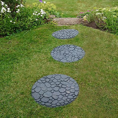 Reversible Eco-Friendly River Rock Stepping Stones - Single Unit